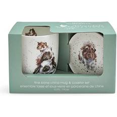Royal Worcester Set Wrendale Designs Piggy In The Middle Flerfarvet
