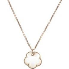 Beige Necklaces Pasquale Bruni Petit Joli 18ct Rose Gold White and Champagne Diamond Agate Necklace Gold