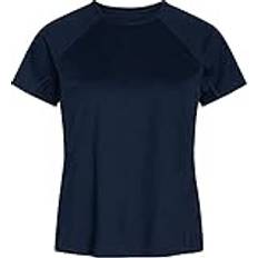 Zebdia Women's Women Sports Navy T-Shirt