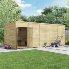 Outbuildings BillyOh 20x8 Windowless, 15mm Groove Pent Shed (Building Area )