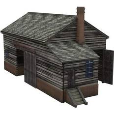 Outbuildings Bachmann Scenecraft Wooden Goods Shed Pre-Built (Building Area )