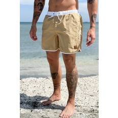 Beige - Herre Badetøy Urban Classics Retro Swimshorts - Beige