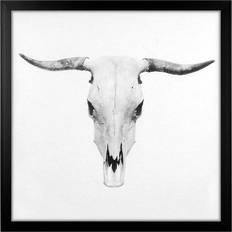 Grindstore Bull Skull Large Framed Art