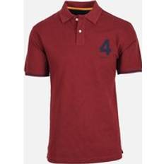 Hackett London Men's Heritage Number Polo Shirt Wine