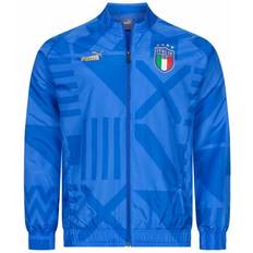 Puma 2022-2023 Italy Home Pre-Match Jacket Blue Blue Adults