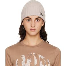 Amiri Beanies Amiri Off-White Script Beanie Swansdown UNI