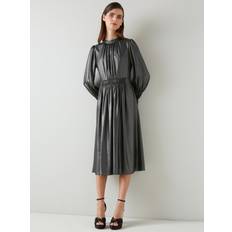 Silver - Women Dresses LK Bennett LK Bennett Womens Louise Dresses,Gunmetal Silver