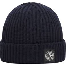 Stone Island Accessoarer Stone Island Ribbed Beanie Hat Navy