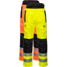 EN 343 Arbeitskleidung & Ausrüstung Portwest PW3 Warnschutz Extreme Hose, gelb schwarz