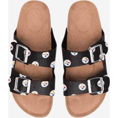 Steel Shoes Foco Pittsburgh Steelers Womens Team Double Buckle Sandal