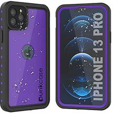 iPhone 13 Pro Waterproof IP68 Case Punkcase [Purple] [StudStar Series] [Slim Fit] [Dirtproof]