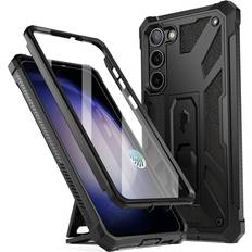 Poetic Poetic Spartan Case for Samsung Galaxy S23 Plus 5G 6.7 inch Full Body Rugged Case with Kickstand Matte Black