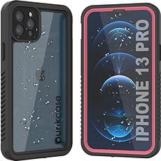 iPhone 13 Pro Waterproof Case Punkcase [Extreme Series] Armor Cover W/ Built In Screen Protector [Pink]