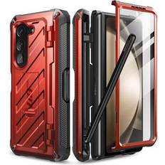 Mobile Phone Covers Supcase Unicorn Beetle Pro for Galaxy Z Fold 5 5G 2023 with Built-in S Pen Slot & Screen Protector & Kickstand Full-Body Dual Layer Rugged