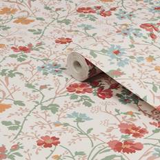 Pink Wallpapers Laura Ashley Shropshire Posy Antique Pink Non-Woven Paper Removable Wallpaper