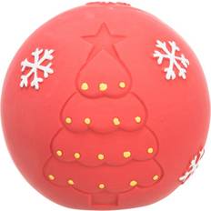 Huisdieren Trixie Xmas Bold Hundelegetøj Rød 8cm