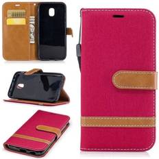 Samsung Galaxy J3 2017 Trendy læder etui Red