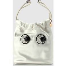 Anya Hindmarch Women's Drawstring Pearl White Clutch Bag Size: On