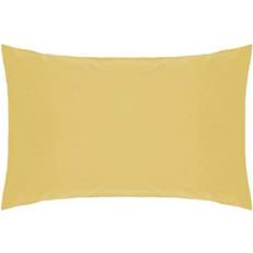 Polyester Pillow Cases Belledorm Easycare Percale Housewife Pillow Case Yellow (76x51cm)