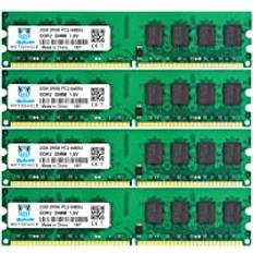 Motoeagle motoeagle DDR2 PC2-6400 PC2-6400U 800MHz 8GB Kit 4x2GB DDR2-800 2RX8 240-stifts DIMM skrivbordsminne