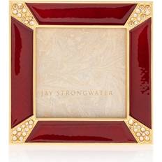 Photo Frames Jay Strongwater Crystal Pave Corner Square RUBY Photo Frame