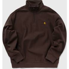 Carhartt WIP Carhartt WIP Half Zip American Script Sweat brown male Half-Zips now available at BSTN in