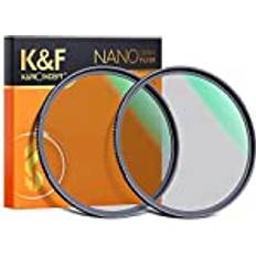 Camera Lens Filters K&F Concept Nano-X-serien Black-Mist 1/4 filter & Black-Mist 1/8 filter, 49 mm svart promist filteruppsättningar effektfilter svart diffusion effektfilter