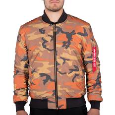 Alpha Industries Outerwear Alpha Industries herren bomberjacke ma-1 reflective camo orange camo Mehrfarbig