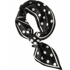 Sportswear Garment Scarfs J&Y Women's Fashionable Polka Dot Scarf Black