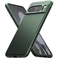 Ringke Onyx Compatible with Google Pixel 8 Pro Case, Enhanced Grip Tough Flexible TPU Shockproof Rugged Bumper Cover for Pixel 8 Pro 2023 Dark Green