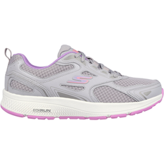 Skechers Vegan Running Shoes Skechers Women's GO RUN Consistent Gray/Lavender Leather/Textile/Synthetic Vegan Gray/Lavender