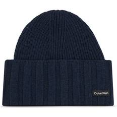 Calvin Klein Women Accessories Calvin Klein Chic Contrast Detail Wool Blend Cap - Blue