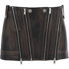 Dion Lee Leather Biker Micro Skirt