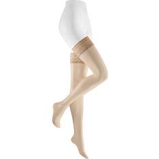 Transparent - Women Socks Kunert Damen Stay-Ups Spitze - Braun