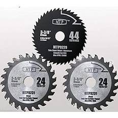 Power Tool Accessories MTP Pack of 3 3-3/8 Inch Wood/Metal Circular Saw Blade for Rockwell Versacut Versa Cut Rk3440k, Makita 3-3/8" Cordless Sh01w 12v Craftsman Nextec Saw