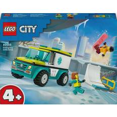 Lego emergency LEGO City Emergency Ambulance and Snowboarder 60403