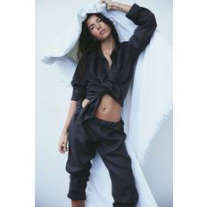 Linen Underwear H&M Ladies Grey Washed linen pyjamas