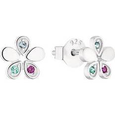 Kinder - Silber Ohrringe Amor ohrstecker 925 sterling silber mädchen kinder ohrschmuck, mit zirkonia Mehrfarbig 11429