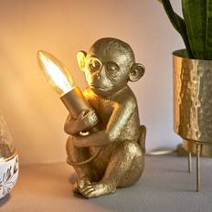 F Table Lamps ValueLights Baby Monkey Animal Vintage Table Lamp