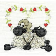 Cross Stitch Kits Needlework Kits DMC Love You Too Cross Stitch Kit 6x6 Inch