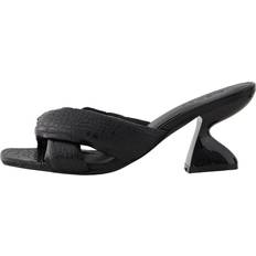Sko Pieces Pcbriella Croco Sandal Sandaletter Black