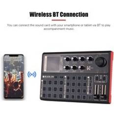 Tomtop Jms SK300 Live Sound Card External Voice Changer Audio Mixer Builtin Rechargeable Battery Multiple