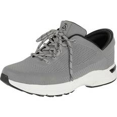 Sneakers Z ZEBA Men's Grey Wide Hands Free Slip-On Walking Shoes