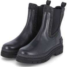 Läderimitation Chelsea boots Tommy Hilfiger Feminine Felt Chelsea Bootie Black Svart