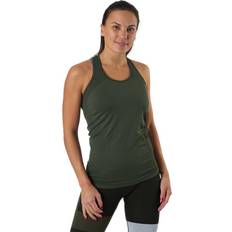 Saumaton Topit BLACC Hatha Seamless Tank Top - Green