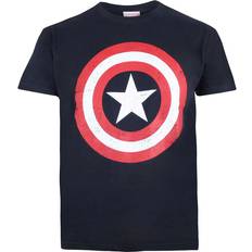 Marvel Lastenvaatteet Marvel Captain America Boys Shield T-Shirt 10-12 Years Navy/Red/White