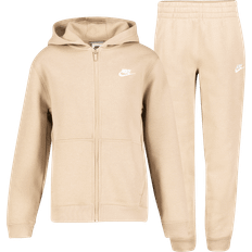 Nike Tracksuits Nike Junior Club Fleece Full Zip Tracksuit - Brown