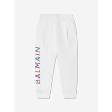 Balmain Girls Logo Joggers in White 12Y