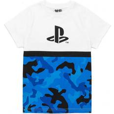 Kamouflage Barnkläder PlayStation Playstation T-shirt Med Kamouflagelogo - Pojkar