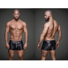 Boxer Shorts with Zipper - Black